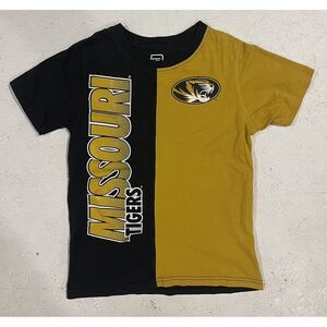 Pro Edge‎ Mizzou Missouri Tigers Youth Shirt Boys Medium Yellow Black Football